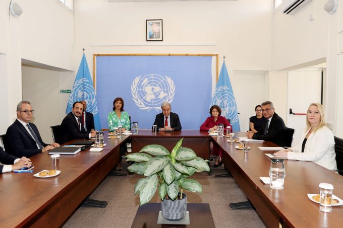 Guterres, Erhürman ve Hristodulidis arasındaki üçlü görüşme tamamlandı