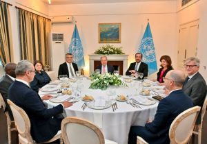 Hristodulidis’ten yemek sonrası ilk değerlendirme: “Guterres’in niyeti açık, hedef somut açıklamalar”