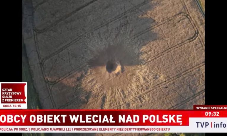 Rus füzesi NATO toprağına düştü: Polonya’da 10 metrelik krater açıldı