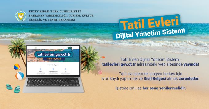 Tatil evlerinin kayıt, izin ve denetim işlemleri dijital platforma taşındı