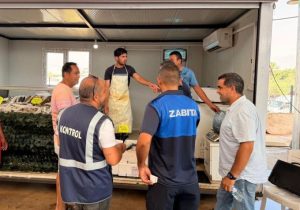 Lefkoşa Merkez Pazarı’nda balık denetimi: 7 kilogram çözündürülmüş hamsiye el konuldu