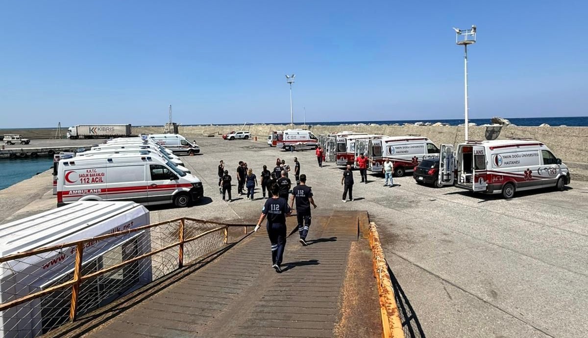 Sağlık Bakanlığı Girne’deki gemi kazası için tüm ekipleri harekete geçirdi