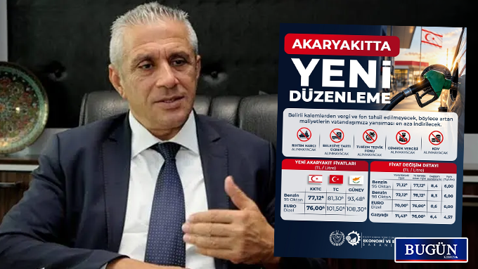 Taçoy’dan akaryakıt zammı açıklaması: Vergi ve fonlar sıfırlandı