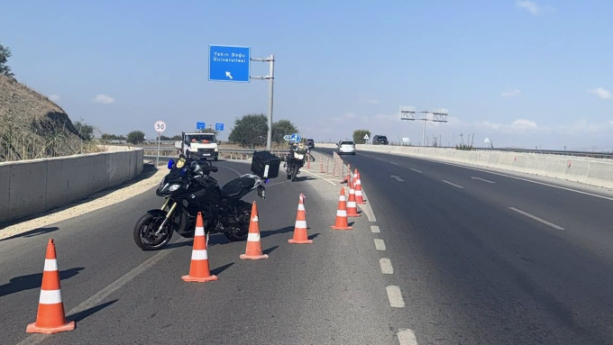 Lefkoşa Kuzey Çevre Yolu’nun bir bölümü trafiğe kapatıldı