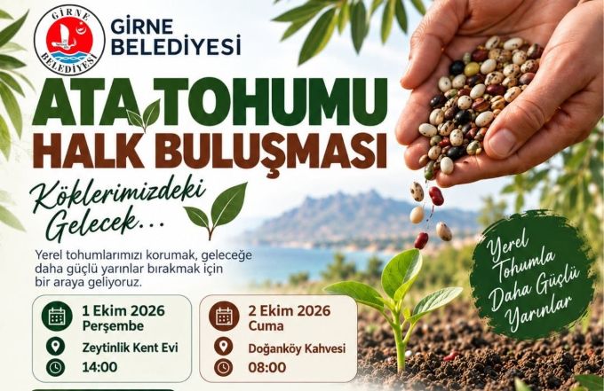 Girne’de ata tohumları Zeytinlik ve Doğanköy’de halkla buluşacak