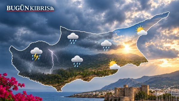 Kıbrıs’ta yağmur ve gök gürültüsü: Batı ve iç kesimler daha riskli